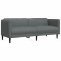 Miniatyrbillede 2 af 9: vidaXL 3-personers sofa stof mørkegrå