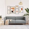 Miniatyrbillede 3 af 9: vidaXL 3-personers sofa stof lysegrå