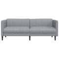 Miniatyrbillede 4 af 9: vidaXL 3-personers sofa stof lysegrå