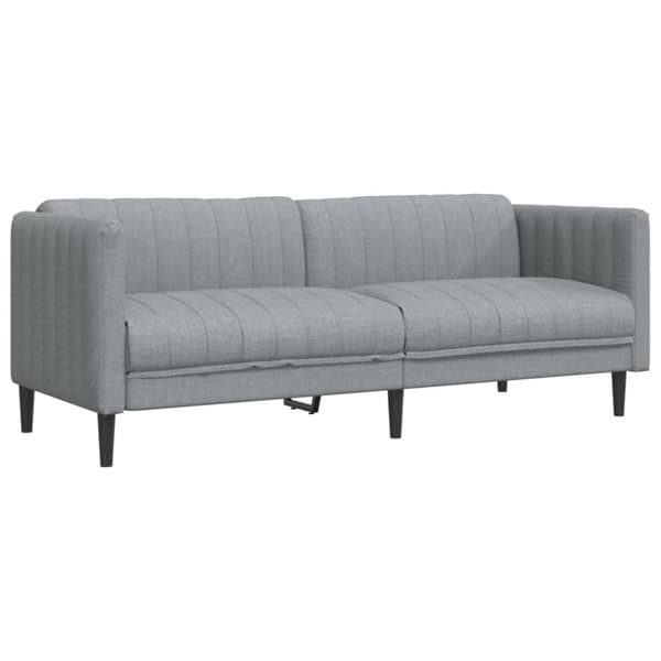 vidaXL 3-personers sofa stof lysegrå