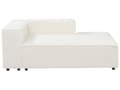 Miniatyrbillede 7 af 11: Hjørnesofa med Chaiselong Hvid Boucle 3 Personers Sofa L Formet Dyb Sofahjørne Siddemøbel Blød Stofsofa Venstrevendt Modulsofa med Fodskammel