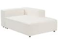 Miniatyrbillede 8 af 11: Hjørnesofa med Chaiselong Hvid Boucle 3 Personers Sofa L Formet Dyb Sofahjørne Siddemøbel Blød Stofsofa Venstrevendt Modulsofa med Fodskammel