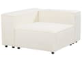 Miniatyrbillede 10 af 11: Hjørnesofa med Chaiselong Hvid Boucle 3 Personers Sofa L Formet Dyb Sofahjørne Siddemøbel Blød Stofsofa Højrevendt Modulsofa