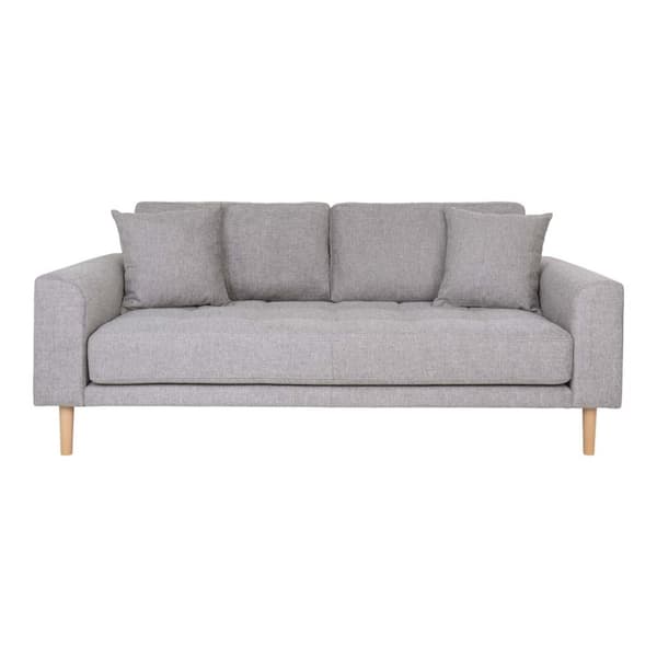 Lido sofa 2,5 personers inkl. 2 puder lysegrå.