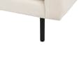 Miniatyrbilde 10 av 11: Sofa Lys Beige Stoff Svarte Ben 3 Seter Pute Sete Moderne Retro Stil