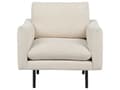 Miniatyrbilde 10 av 11: Stuesett Lysbeige stoff Svarte ben Hjørnesofa 3-seters lenestol Moderne retrostil