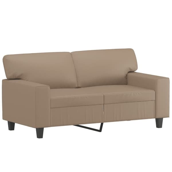 vidaXL sofasæt 2 dele kunstlæder cappuccinofarvet
