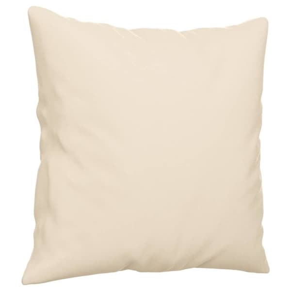 vidaXL Soffgrupp med kuddar 3 delar Beige mikrofibertyg