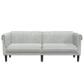 Miniatyrbillede 5 af 11: vidaXL 3-personers sofa velour lysegrå