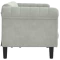 Miniatyrbillede 6 af 11: vidaXL 3-personers sofa velour lysegrå