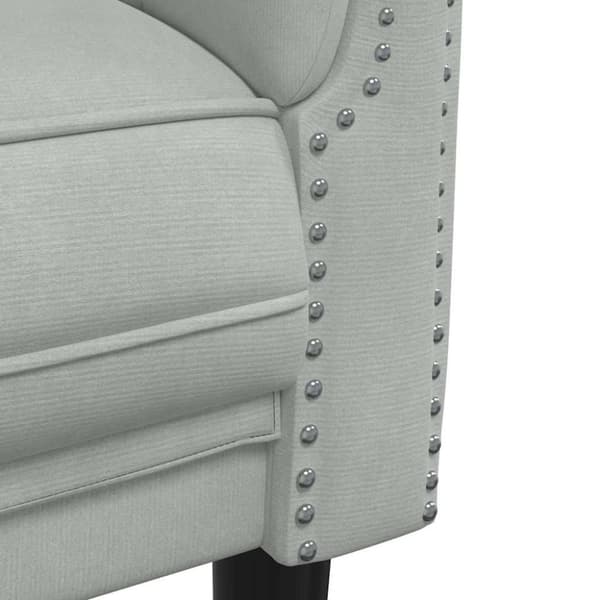 vidaXL 3-personers sofa velour lysegrå