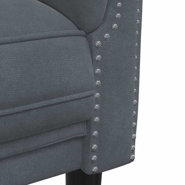 vidaXL 3-personers sofa velour mørkegrå
