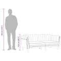 Miniatyrbillede 11 af 11: vidaXL 3-personers sofa velour mørkegrå
