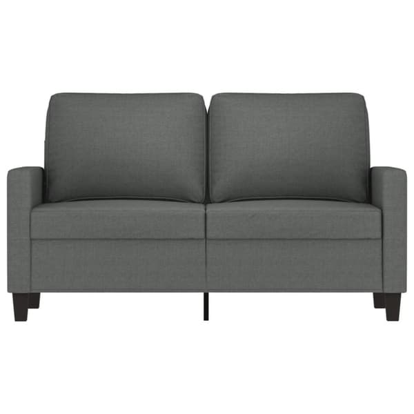 Soffa 2-sits mörkgrå 120 cm tyg
