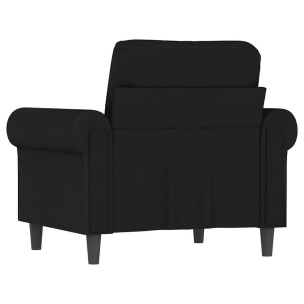 Fåtölj Svart 60 cm sammet