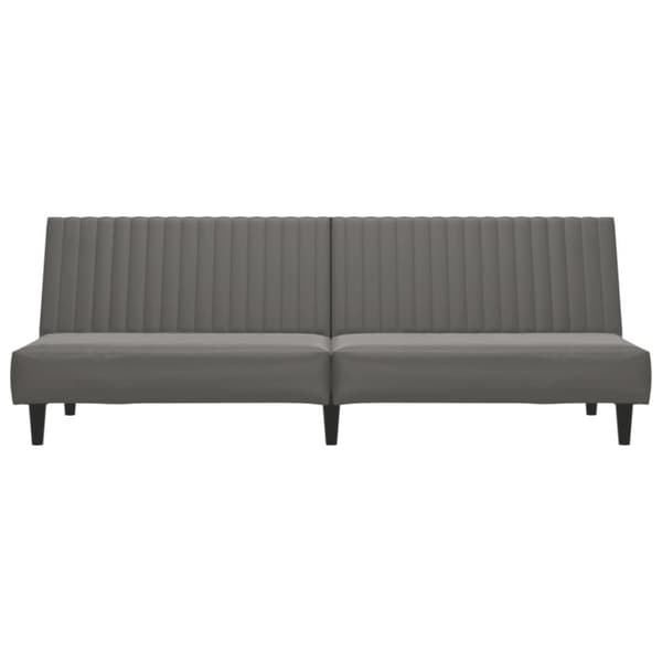 2-personers sovesofa kunstlæder grå