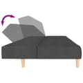 Miniatyrbild 8 av 10: Bäddsoffa 2-sits mörkgrå tyg
