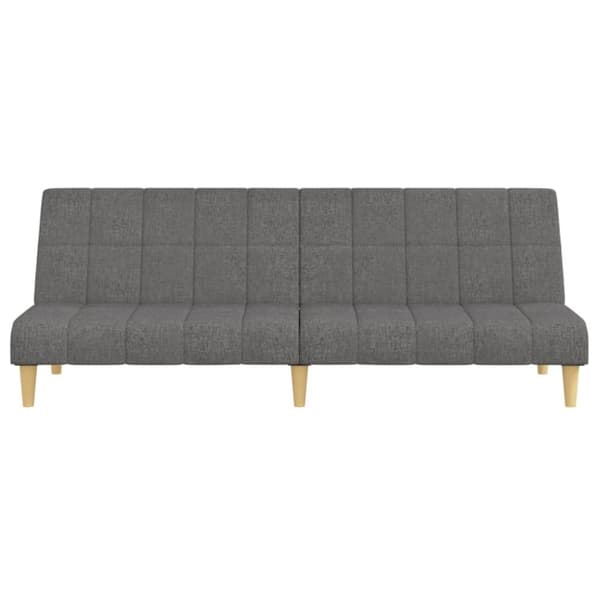 Bäddsoffa 2-sits ljusgrå tyg