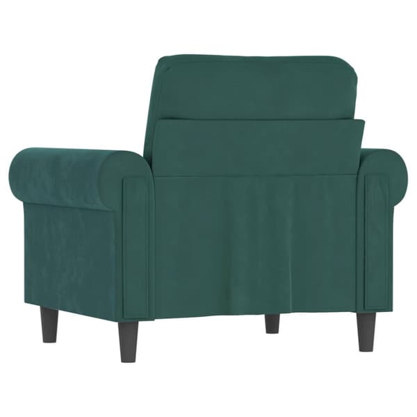 lænestol 60 cm velour lysegrøn