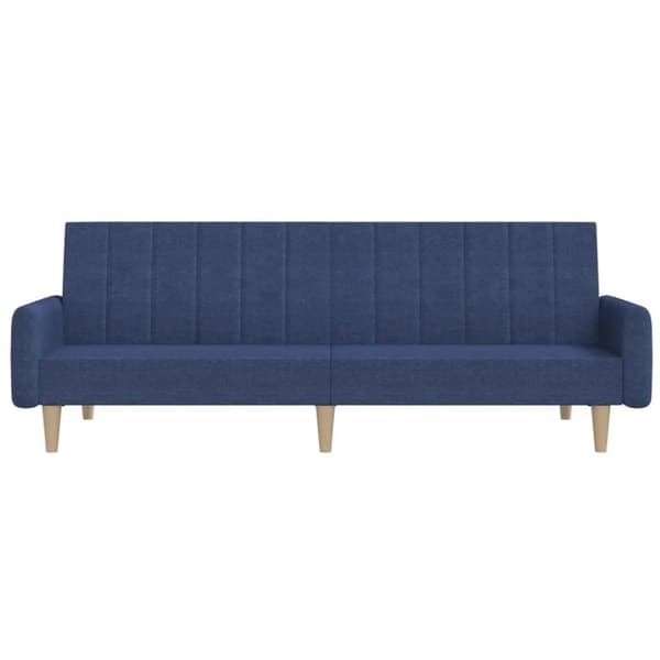 Bäddsoffa 2-sits blå tyg