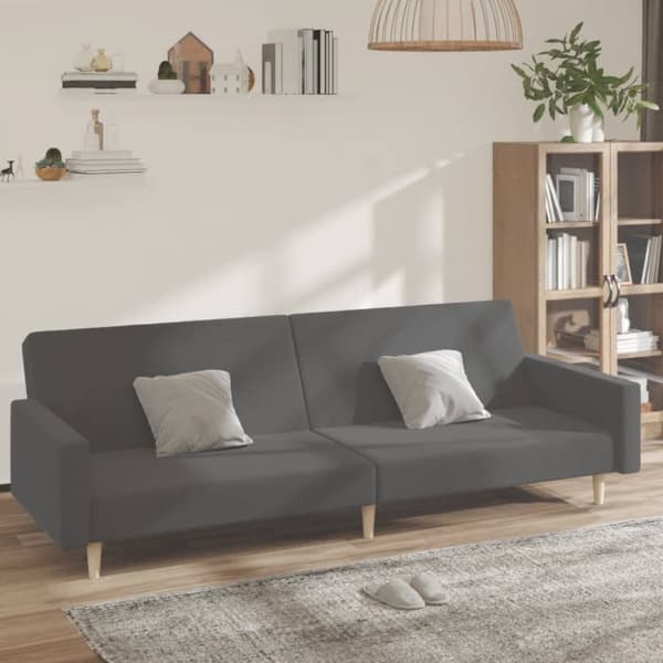 2-personers sovesofa stof lysegrå