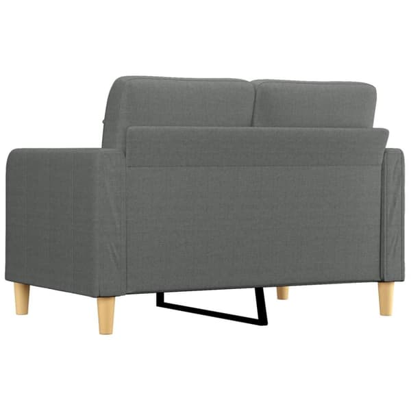 Soffa 2-sits mörkgrå 120 cm tyg