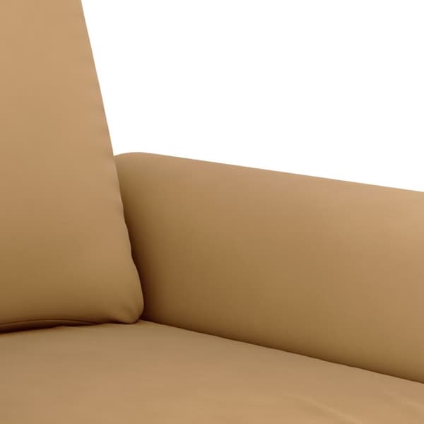Soffa 2-sits brun 140 cm sammet