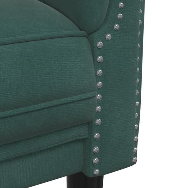 Soffa 3-sits mörkgrön sammet