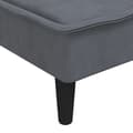 Miniatyrbillede 7 af 9: chaiselong velour mørkegrå