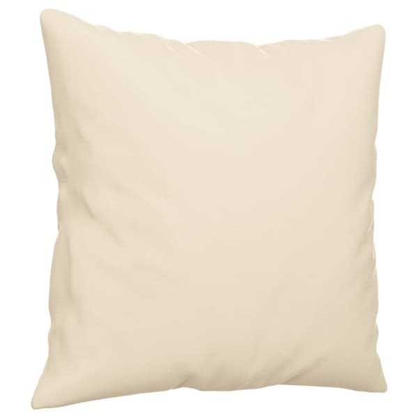 Soffgrupp med kuddar 2 delar Beige mikrofibertyg