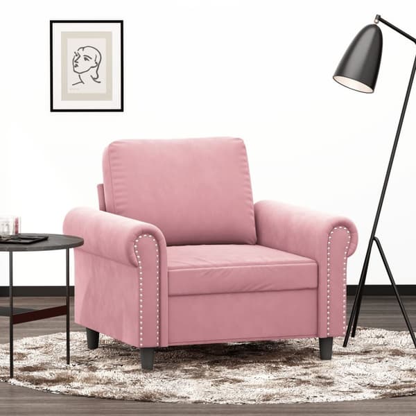 Fåtölj Rosa 60 cm sammet