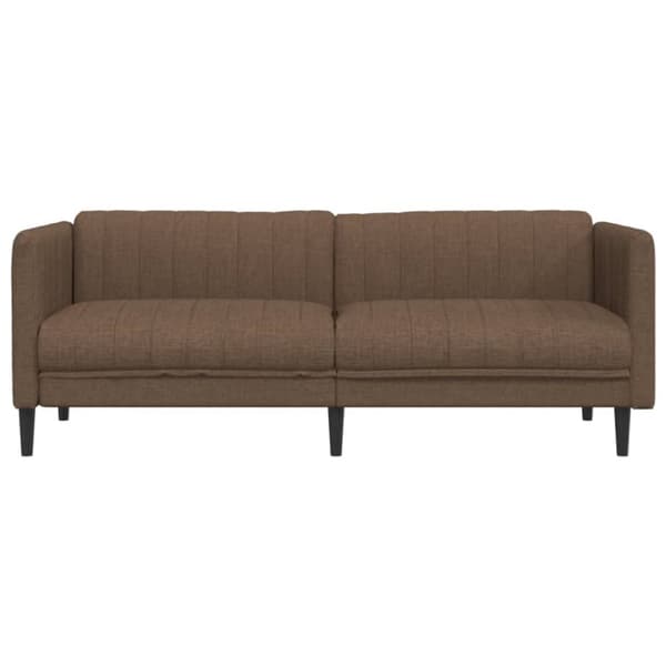 Soffa 3-sits brun konstmocka