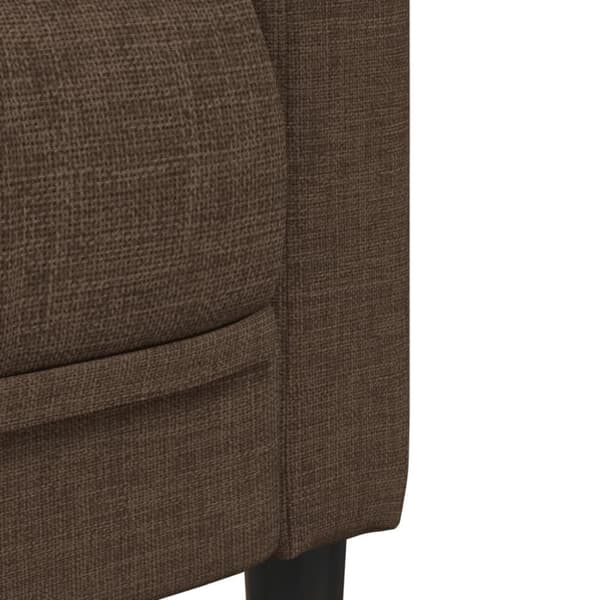 Soffa 3-sits brun konstmocka