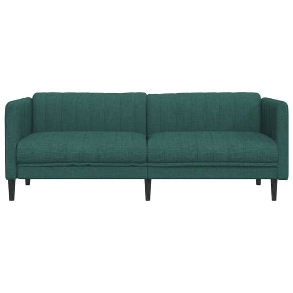 Soffa 3-sits mörkgrön tyg