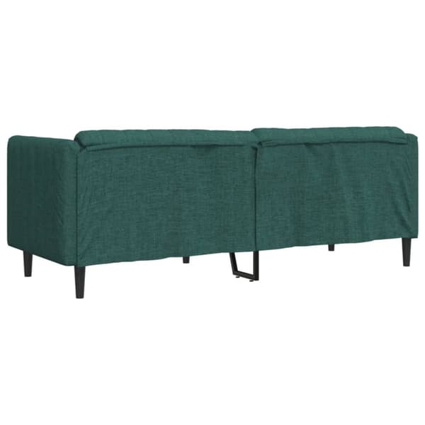 Soffa 3-sits mörkgrön tyg