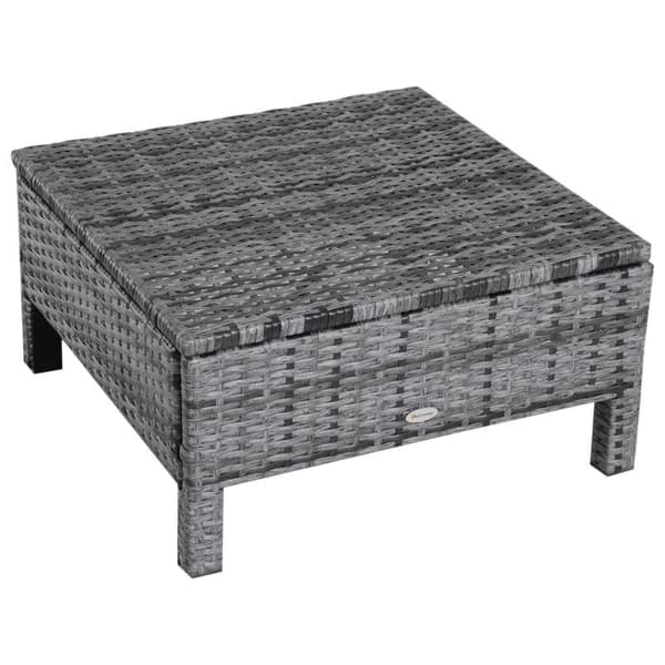 Rootz Double Sofa - Garden Sofa - Garden Furniture - Garden Set - Seater Sofa - 2 x Stool Cushions