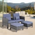 Pikkukuva 2 / 10: Rootz Double Sofa - Garden Sofa - Garden Furniture - Garden Set - Seater Sofa - 2 x Stool Cushions