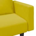 Miniatyrbillede 8 af 11: vidaXL sofasæt 2 dele med puder velour gul