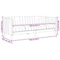 Miniatyrbillede 9 af 9: vidaXL 3-personers sofa stof brun