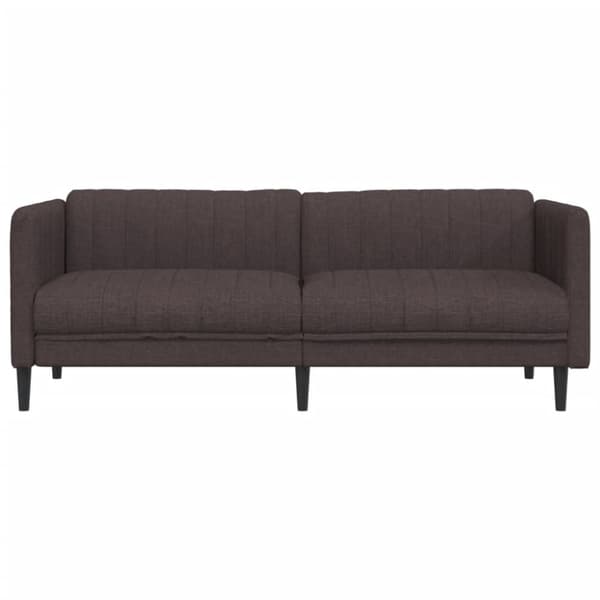 vidaXL 3-personers sofa stof mørkebrun