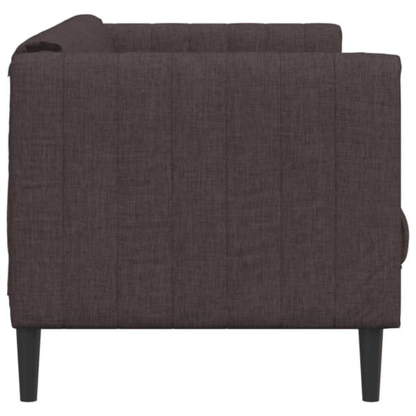 vidaXL 3-personers sofa stof mørkebrun