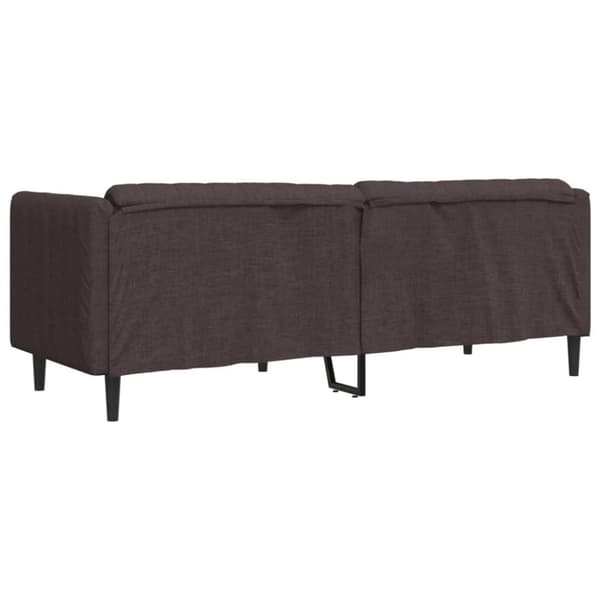 vidaXL 3-personers sofa stof mørkebrun