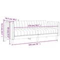 Miniatyrbillede 9 af 9: vidaXL 3-personers sofa stof mørkebrun