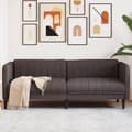 Miniatyrbillede 1 af 9: vidaXL 3-personers sofa stof mørkebrun