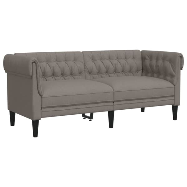 vidaXL sofasæt 2 dele stof gråbrun