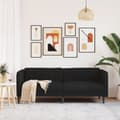 Miniatyrbillede 3 af 9: vidaXL 3-personers sofa stof sort