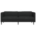 Miniatyrbillede 4 af 9: vidaXL 3-personers sofa stof sort