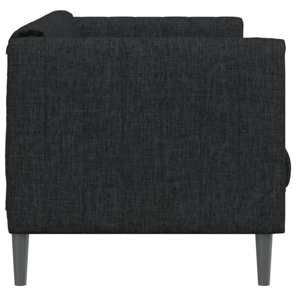 vidaXL 3-personers sofa stof sort