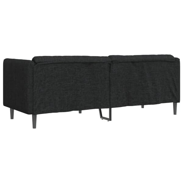 vidaXL 3-personers sofa stof sort