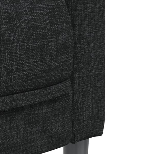 vidaXL 3-personers sofa stof sort